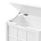 Alaterre Furniture Derby 3-Piece Bathroom Set with Over Toilet Open Storage Shelf, Hamper, and Floor Cabinet ANDE7378WH - alternate 5